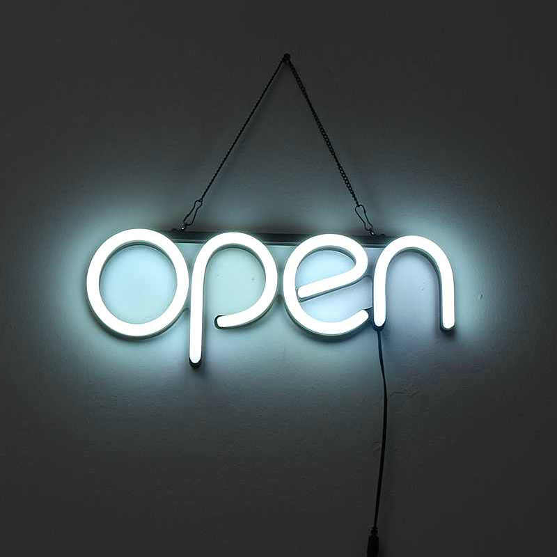 OPEN Neon Sign Light Bar Pub Wall Mounted – Diy LED Neon