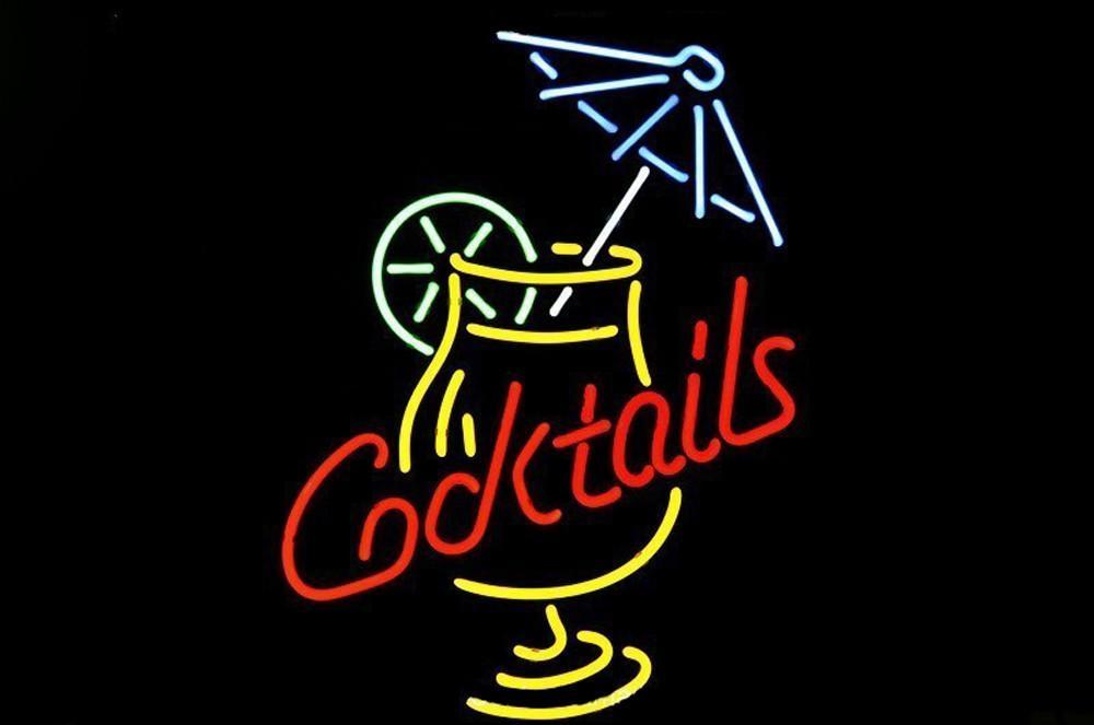 Custom Cocktail And Martini Umbrella Neon Sign