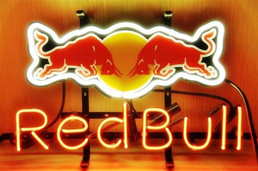 Custom Red Bull Energy Drink Neon Sign