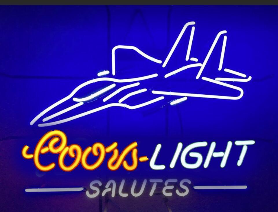 Custom Coors Light F-16V (Viper) Fighting Falcon Neon Sign Tube Neon Light