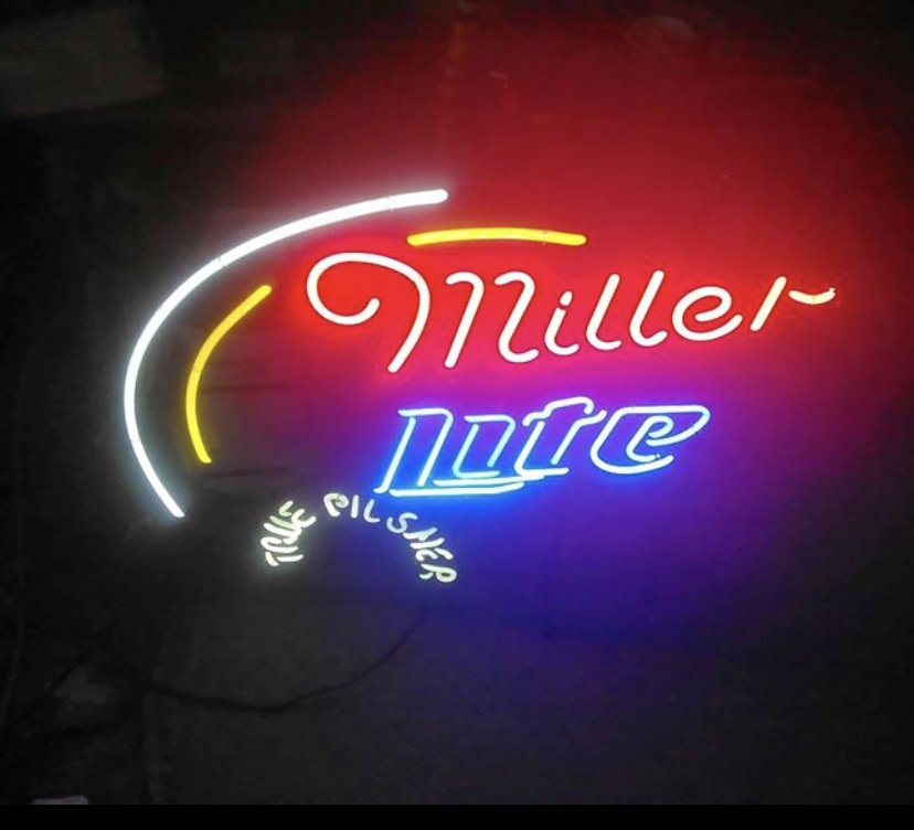 Custom Miller Lite True Pilsner Beer Neon Sign Tube Neon Light