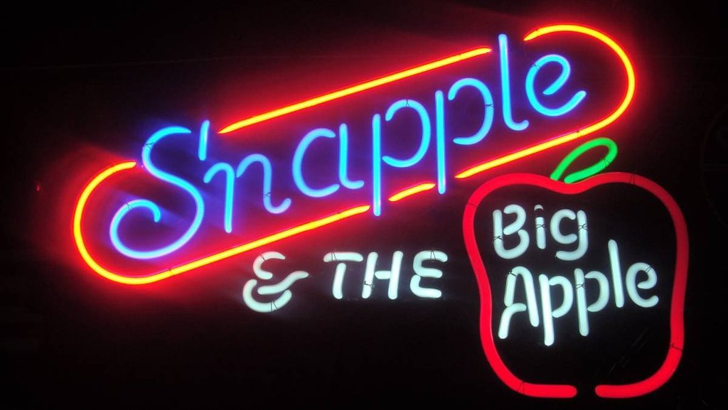 Custom Snapple The Big Apple Neon Sign Tube Neon Light