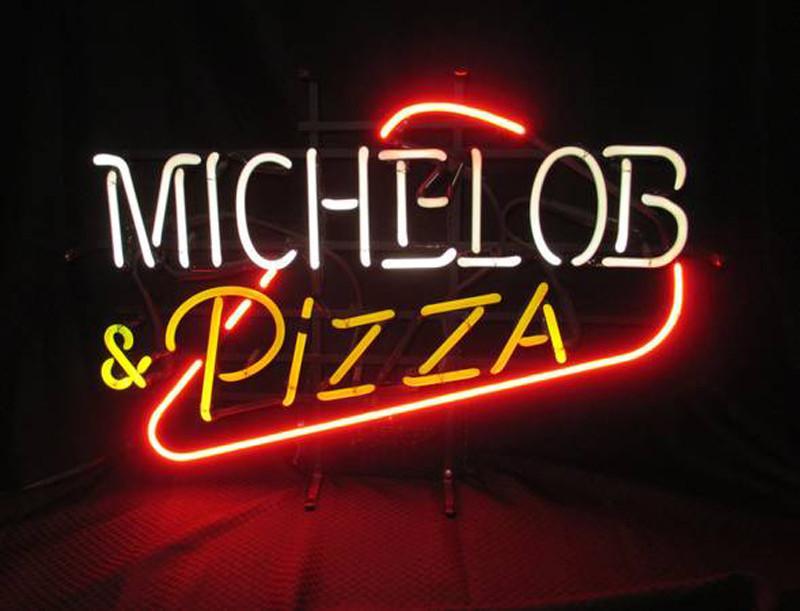Custom Modelo Pizza Sign Real Neon Light