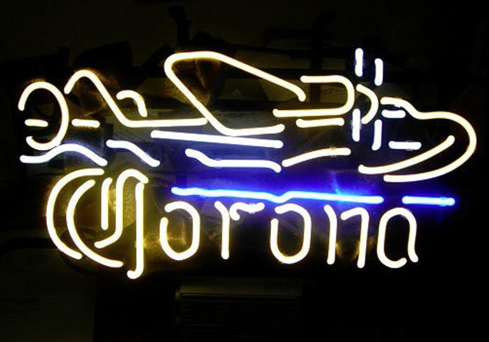 Custom Corona Plane Neon Sign