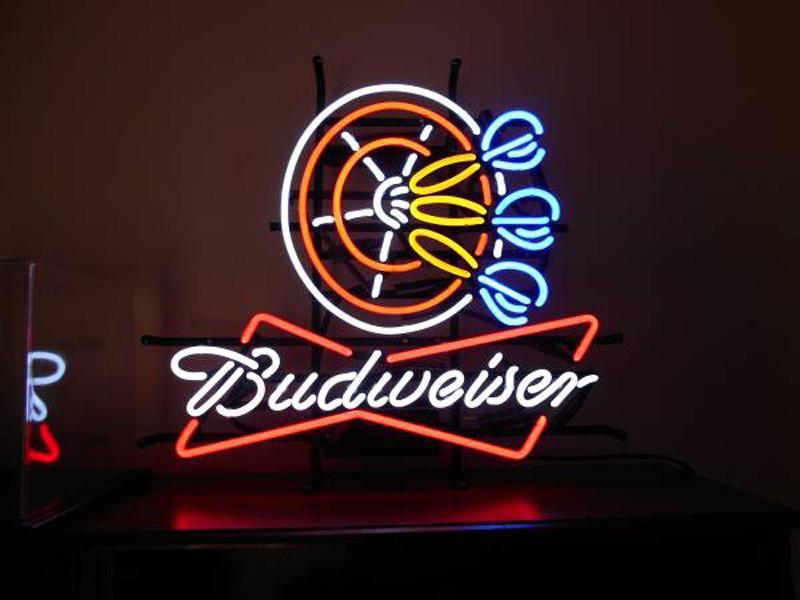 Custom Budweiser Dart Neon Sign Real Neon Light