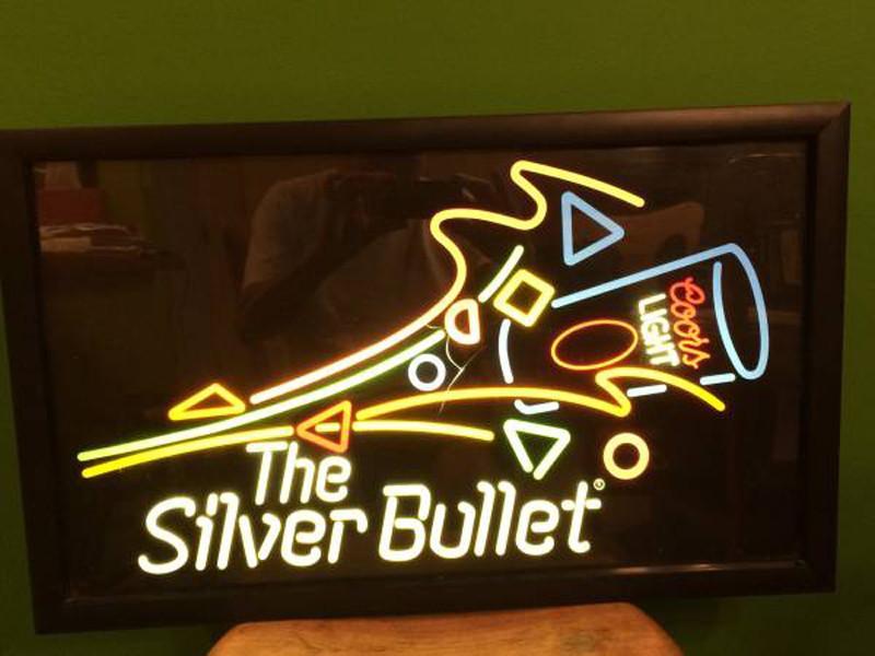 Custom Coors Light The Silver Bullet Neon Sign Real Neon Light