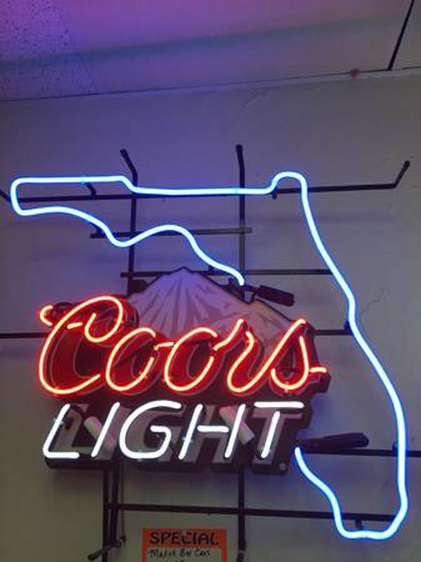 Custom Coors Light Florida Neon Sign Real Neon Light