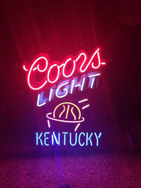 Custom Coors Light Kentucky Neon Sign Real Neon Light