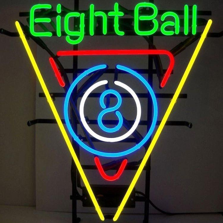 Custom Eight Ball Neon Sign Real Neon Light