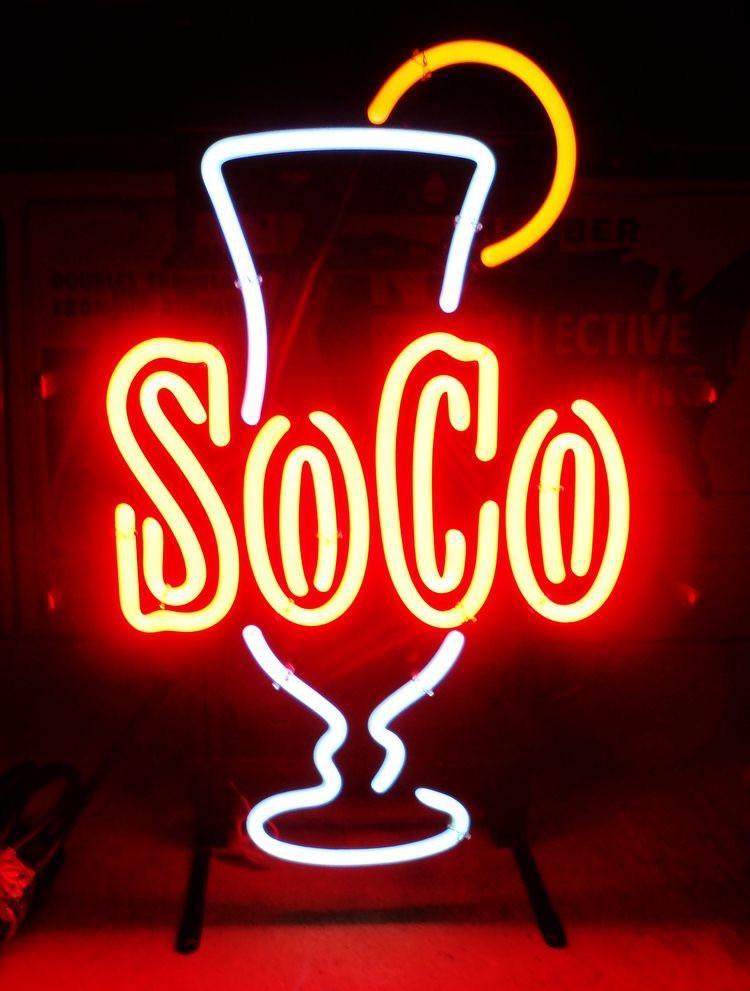 Custom Southern Comfort Soco Neon Sign Real Neon Light