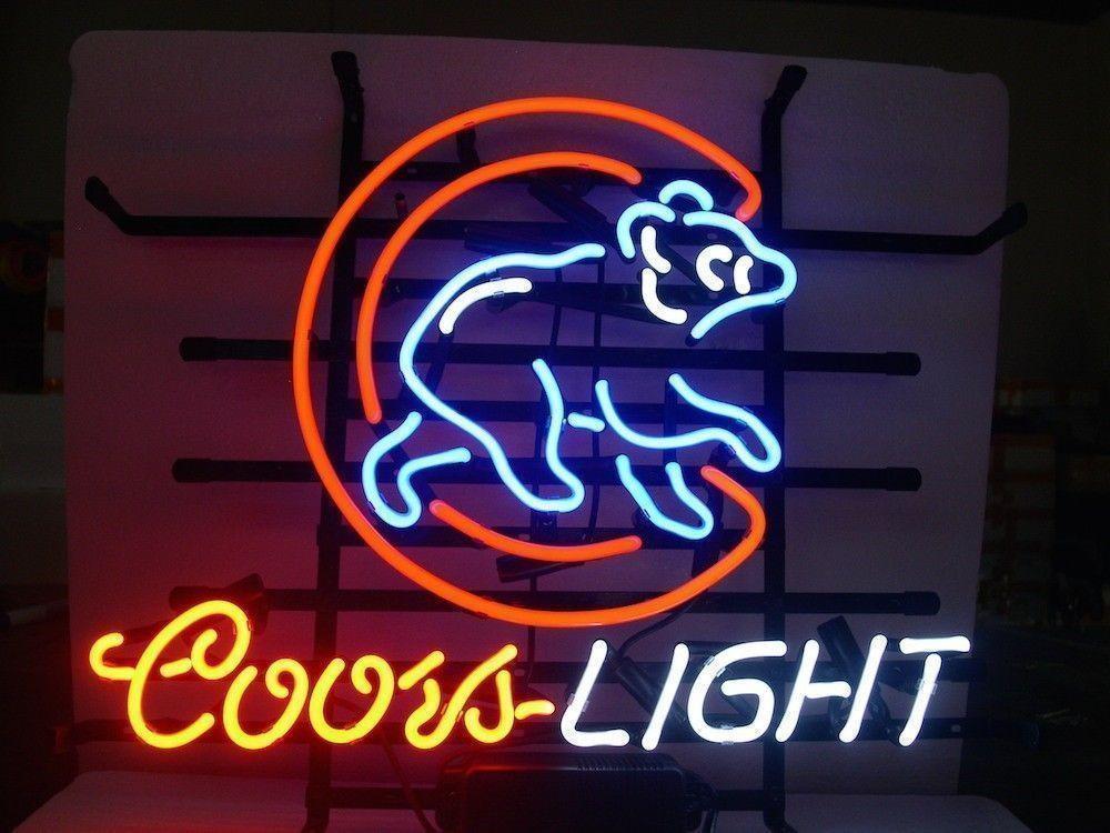 Custom Coors Light Chicago Bears Neon Sign NFL Teams Neon Light
