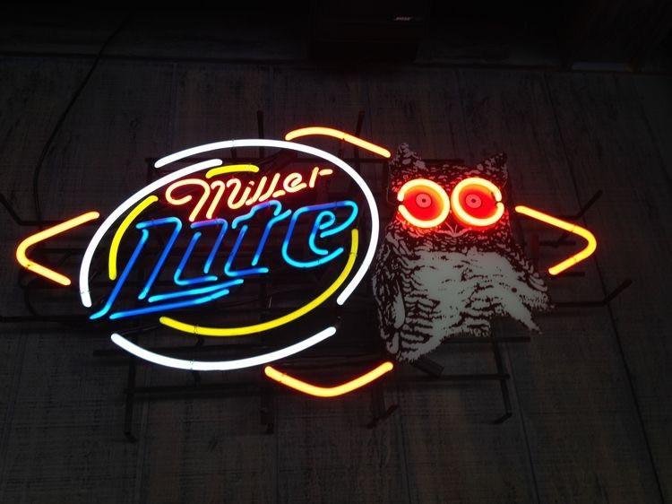 Custom Miller Lite Hooter Neon Sign Display Store Beer Bar Pub Neon Light
