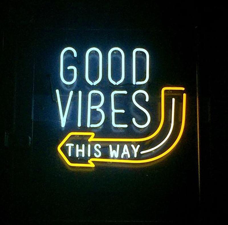 Custom Good Vibes Neon Sign Real Neon Light Z1189