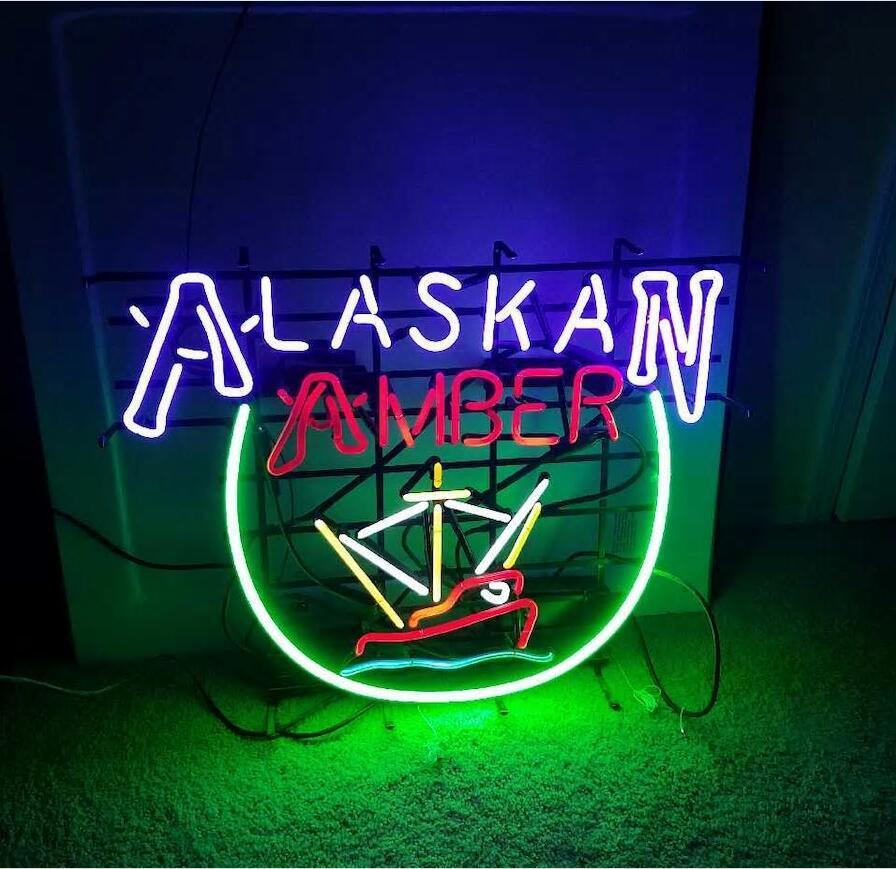 Custom Alaskan Amber Neon Sign Real Neon Light Z1191