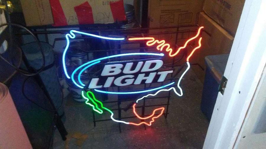 Custom Bud Light America Neon Sign Real Neon Light Z1204