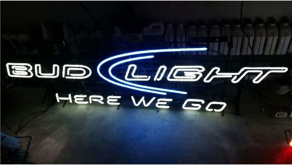 Custom Bud Light Here We Go Neon Sign Real Neon Light Z1209