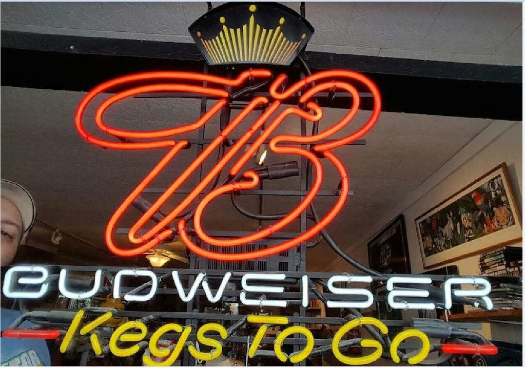 Custom Budweiser Kegs To Go Neon Sign Real Neon Light Z1233