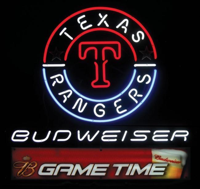 Custom Budweiser Texas Budweiser Game Time Neon Sign Real Neon Light Z1237