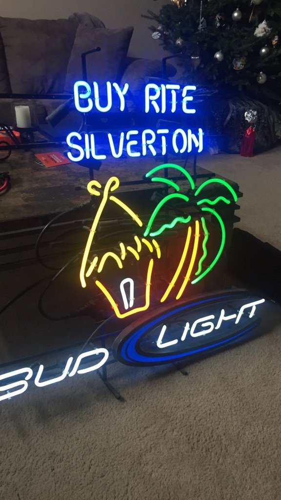 Custom Buy Rite Silverton Bud Light Neon Sign Real Neon Light Z1241