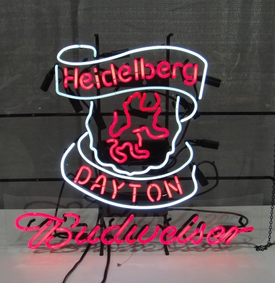 Custom Heidelberg Dayton Budweiser Neon Sign Real Neon Light Z1267