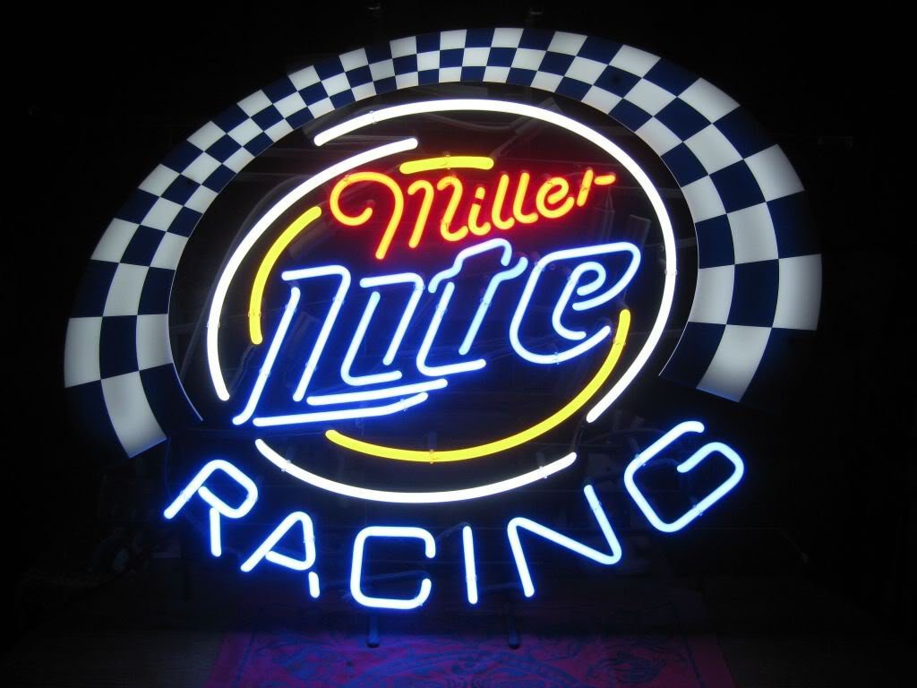 Custom Miller Lite Racing Neon Sign Real Neon Light Z1306