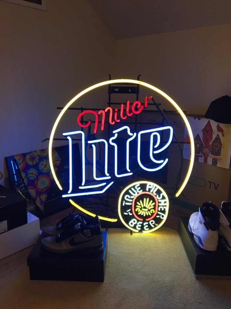 Custom Miller Lite True Pilsner Beer Neon Sign Real Neon Light Z1309