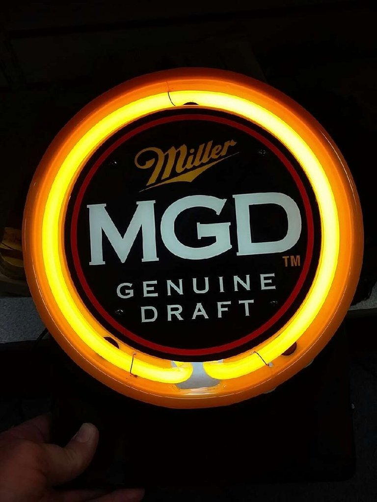 Custom Miller Lite MGD Neon Sign Real Neon Light Z1311