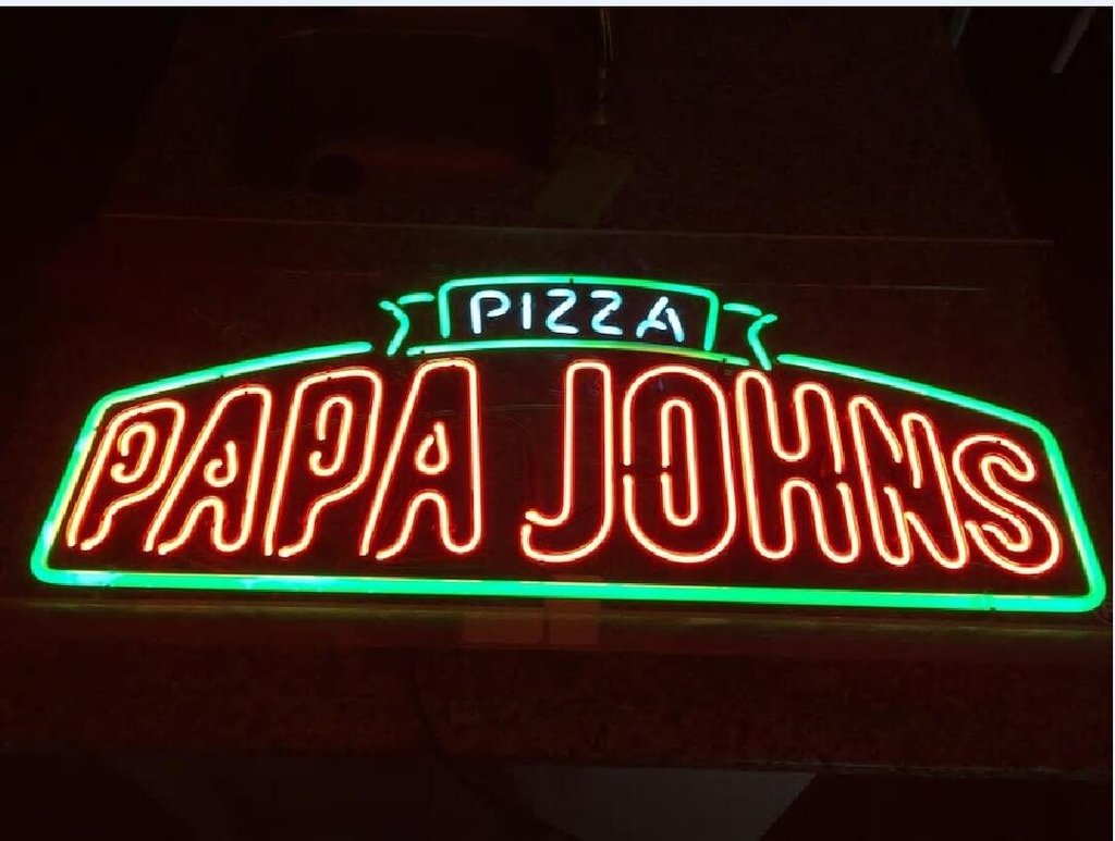 Custom Pizza Papa Johns Neon Sign Real Neon Light Z1330