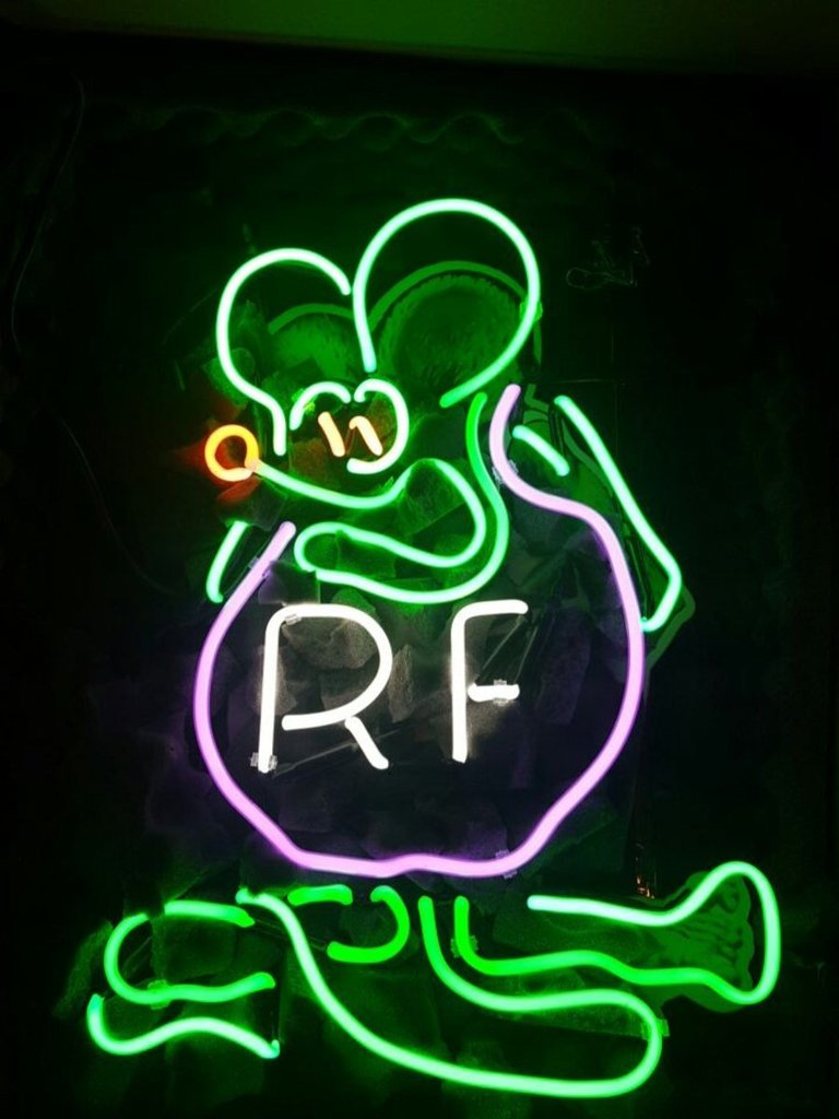 Custom Rat Fink Ratrod Neon Sign Real Neon Light Z1335