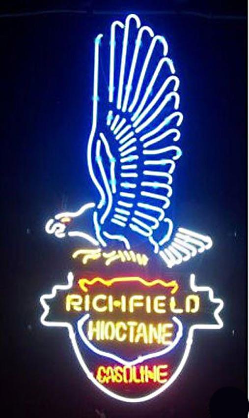 Custom Richfield Hioctane Casoline Neon Sign Real Neon Light