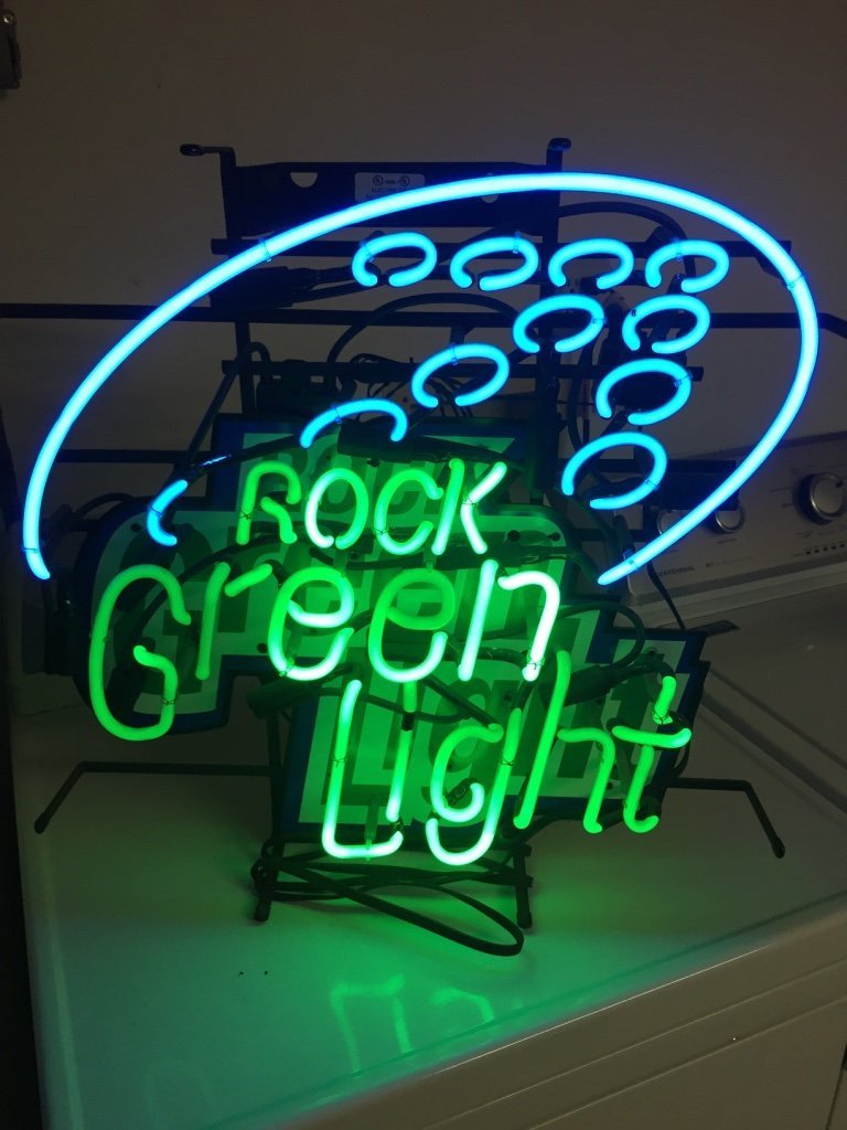 Custom Rock Green Light Neon Sign Real Neon Light Z1337