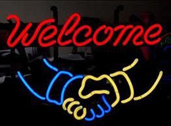 Custom Welcome Neon Sign Real Neon Light Z1371
