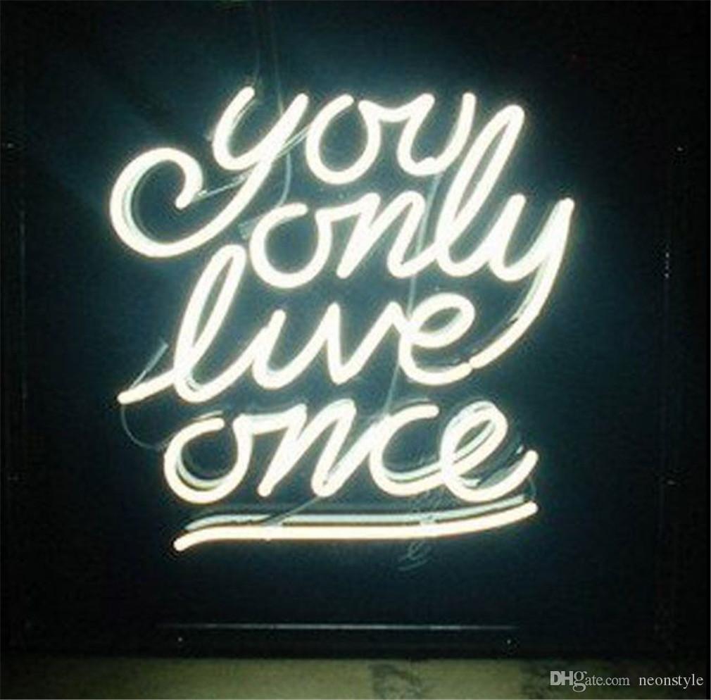 Custom You Only Love Me Once Neon Sign Real Neon Light Z1377