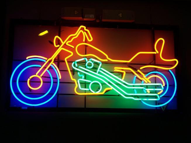 Custom Motocycle Auto Neon Sign Real Neon Light Z1386