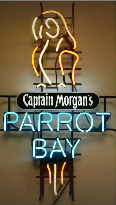 Custom Captain Morgan Parrot Bay Neon Sign Neon Light