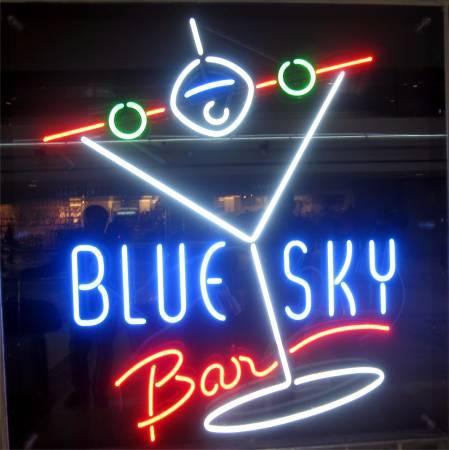 Custom Blue Sky Bar Neon Sign Tube Neon Light