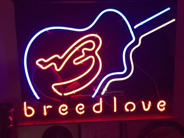 Custom Breedlove Guitars Neon Sign Tube Neon Light