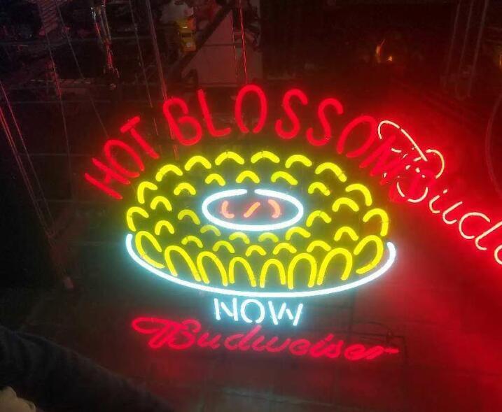 Custom Budweiser Hot Blossoms Neon Sign Tube Neon Light
