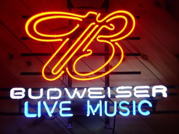Custom Budweiser Live Music Neon Sign Tube Neon Light