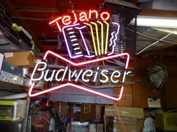 Custom Budweiser Tejano Neon Sign Tube Neon Light