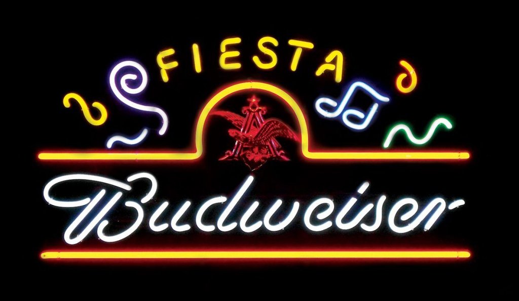 Custom Fiesta Budweiser Neon Sign Tube Neon Light