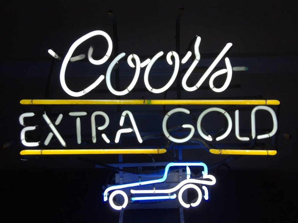 Custom Coors Extra Cold Roadster Neon Sign Tube Neon Light