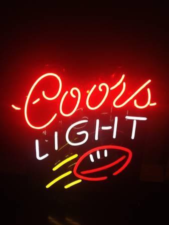 Custom Coors Light Football Neon Sign Tube Neon Light