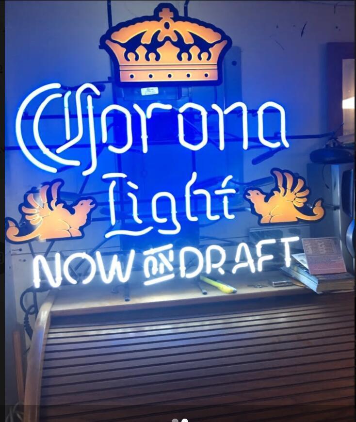 Custom Corona Light Now On Draft Neon Sign Tube Neon Light