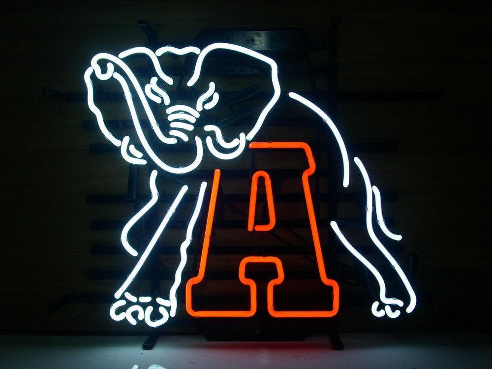 Custom Ncaa Alabama Crimson Tide NCAA Sports Neon Sign Real Neon Light