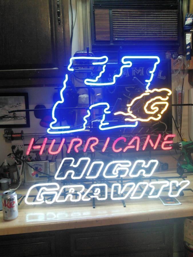 Custom Huge Hurricane Malt Liquor Neon Sign Tube Neon Light