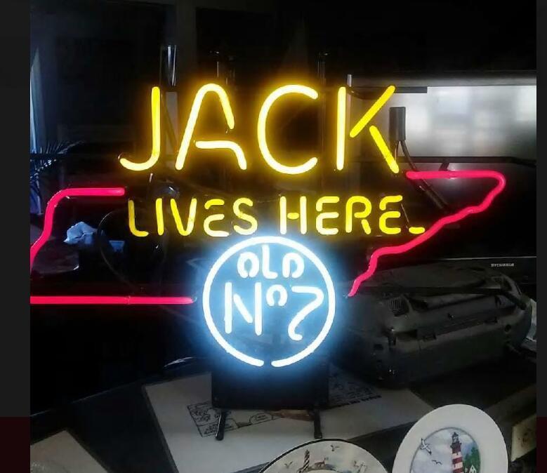 Custom Jack Lives Here Memphis Neon Sign Tube Neon Light