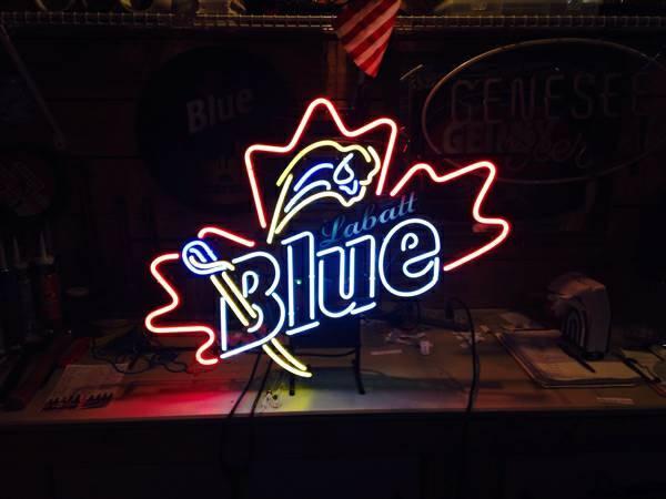 Custom Labatt Blue Light Neon Sign Tube Neon Light