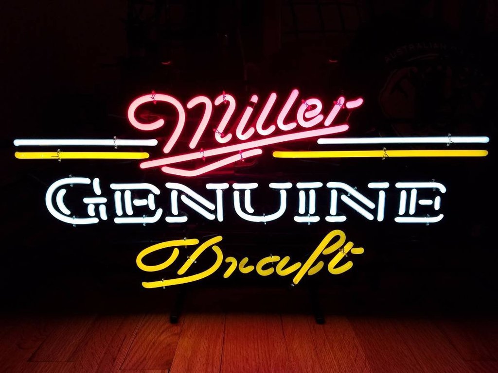 Custom Miller Genuine Draft Neon Sign Tube Neon Light