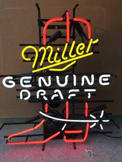 Custom Miller Genuine Draft Boot Neon Sign Tube Neon Light